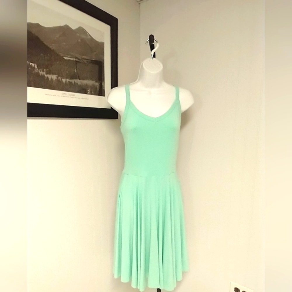 Cynthia Rowley Fit and Flare Sleeveless Knee Length Dress Mint Green Size S